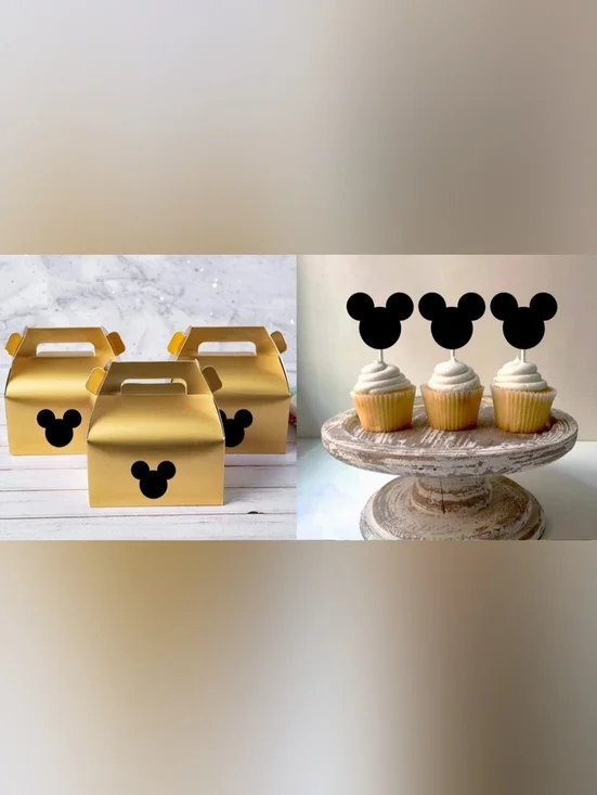 🍎New 90 Mickey Mouse Head Silhouette Wall Decals Vinyl Stickers - Picture 5 of 6